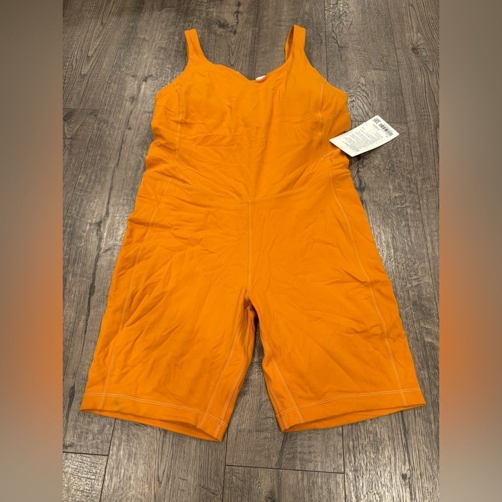 lululemon Align Bodysuit Autumn Orange romper - Picture 4 of 6